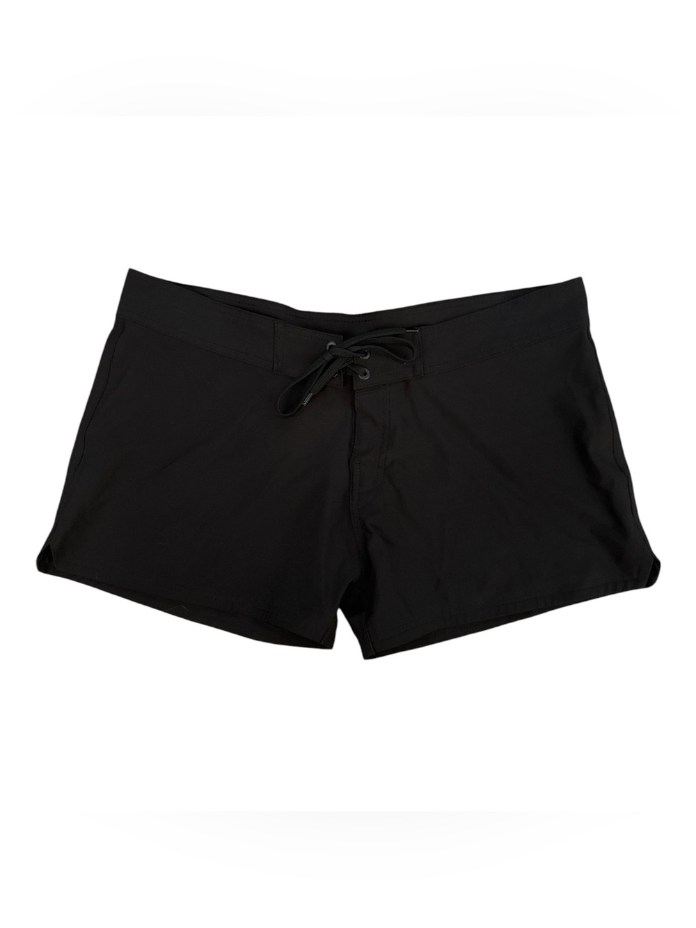 Burnside Women’s XL Black Board Shorts with Drawstring Waist Beach Swimwear